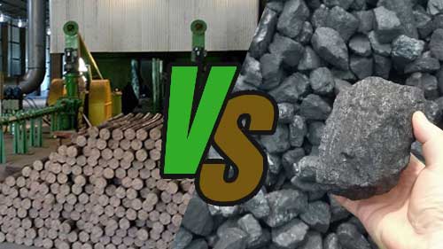 biomass briquettes vs coal image developed by qualitybio