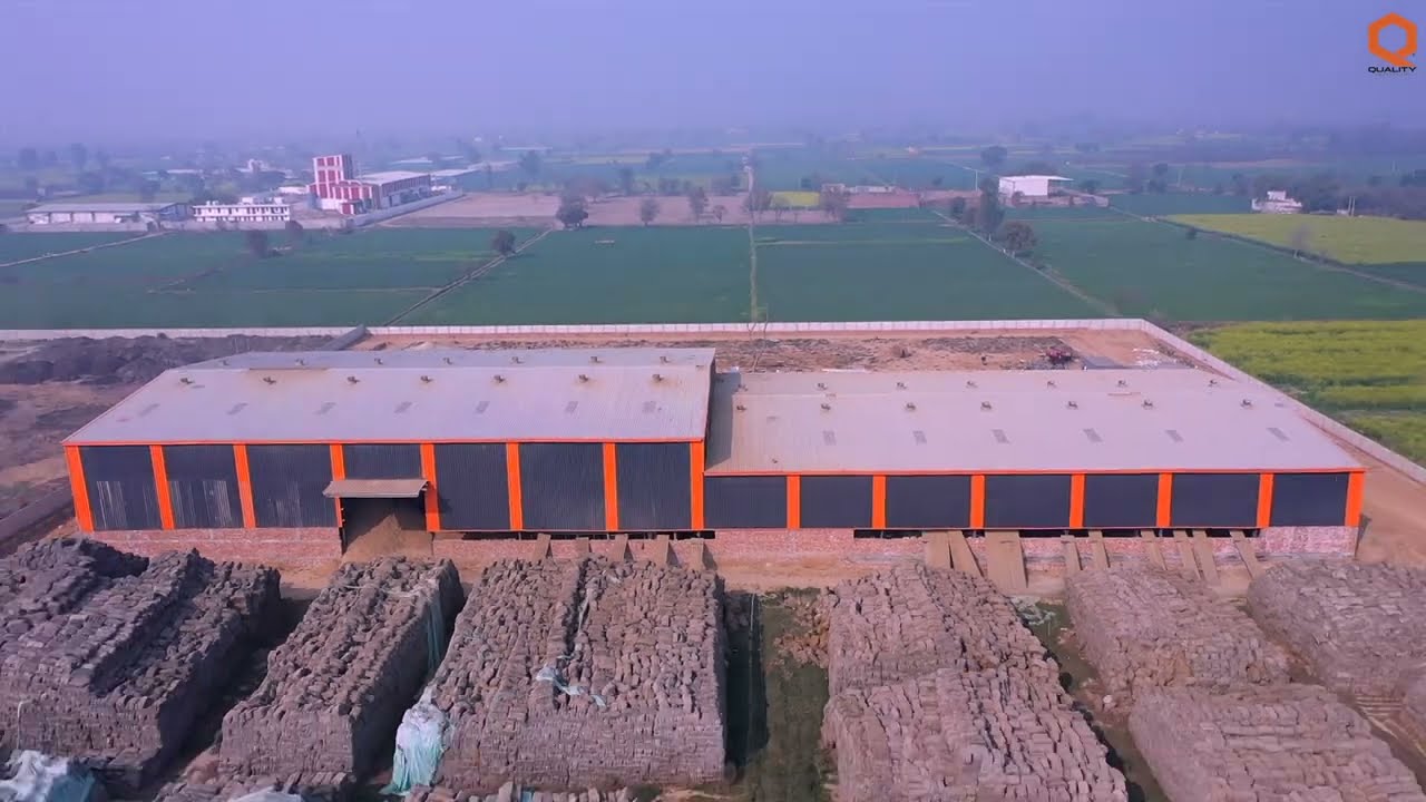 qualitybio warehouse full of biomass briquettes for boilers